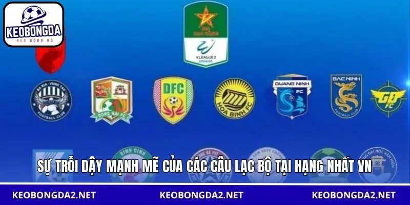 Sự trỗi dậy mạnh mẽ của các câu lạc bộ tại Hạng Nhất VN