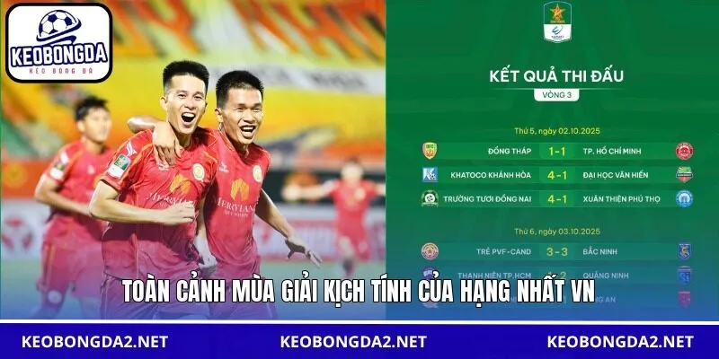 Toàn cảnh mùa giải kịch tính của Hạng Nhất VN